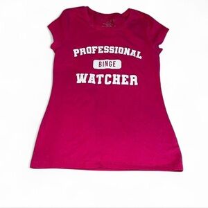 Binge Watcher Graphic T-Shirt Size large